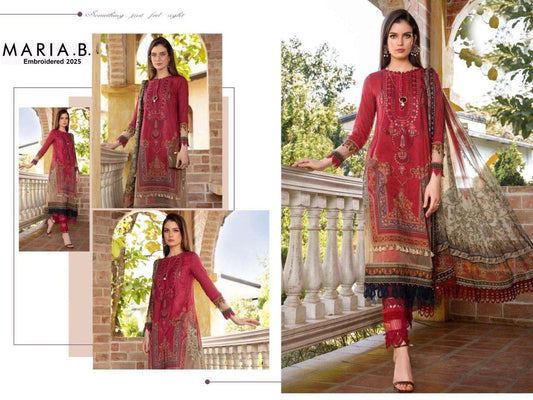 Maria B Pakistani Designer Stylish Hit Embroidered Lawn Suit