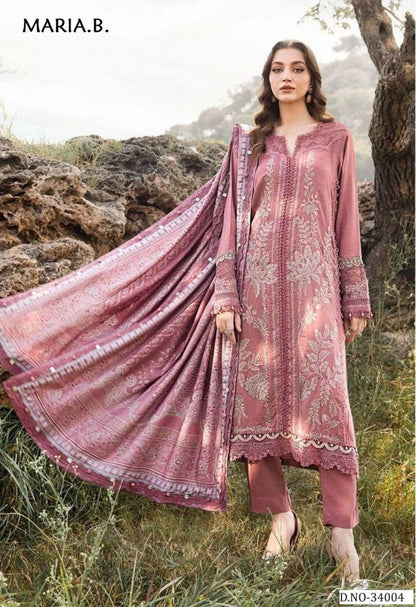 Maria B Pakistani Designer Pure Luxury Cotton Printed Suit