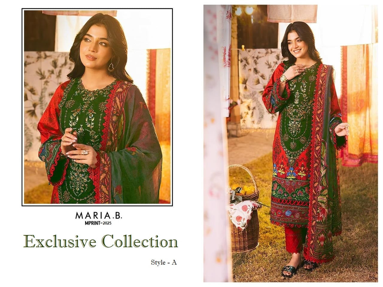 Maria B Mprint Pakistani Designer Hit Embroidered Lawn Suit