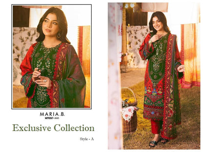 Maria B Mprint Pakistani Designer Hit Embroidered Lawn Suit