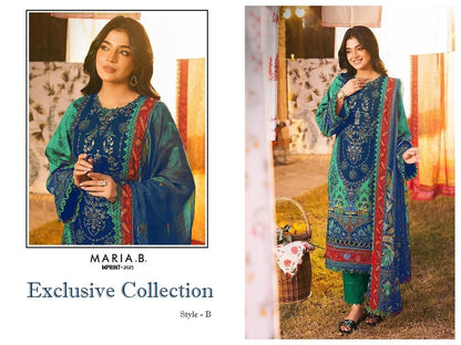 Maria B Mprint Pakistani Designer Hit Embroidered Lawn Suit