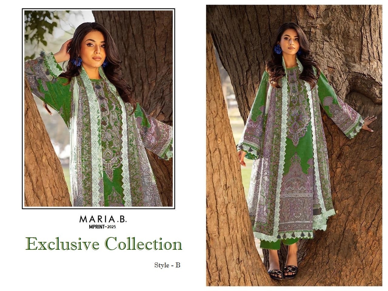 Maria B Mprint Pakistani Designer Hit Embroidered Lawn Suit