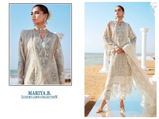 Mariya B  Pakistani Designer Luxury Embroidered Lawn Suit