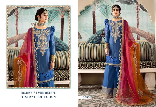 Mariya B Embroidered Pakistani Designer Festival Collection Lawn Suit