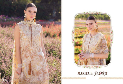 Mariya B Flora Pakistani Designer Exclusive Embroidered Lawn Suit