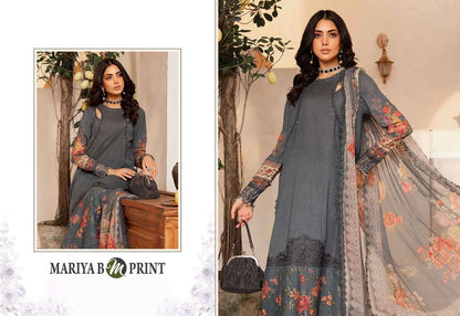 Mariya B Mprint Pakistani Designer Hit Embroidered Lawn Suit