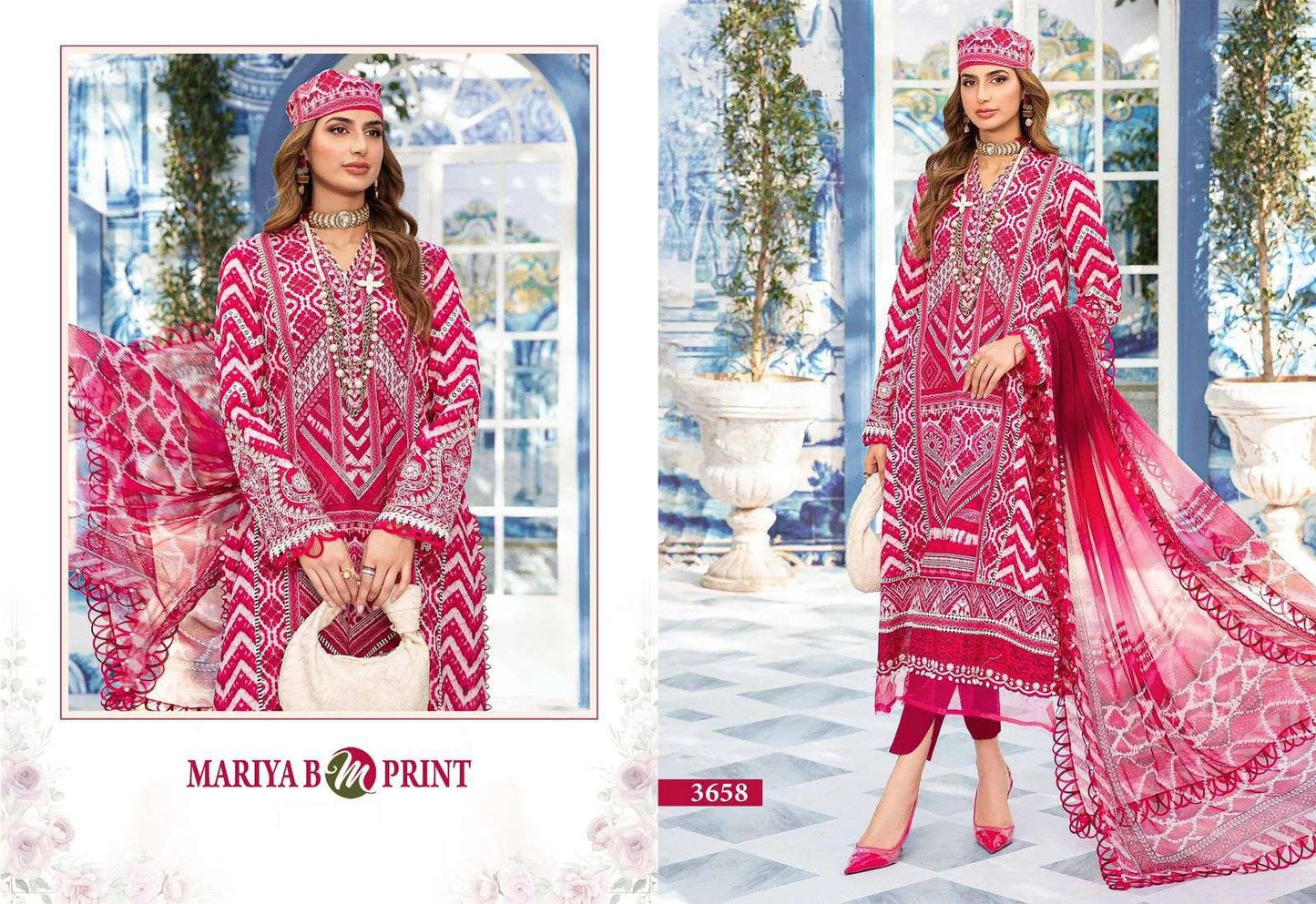 Mariya B Mprint Pakistani Designer Hit Embroidered Lawn Suit