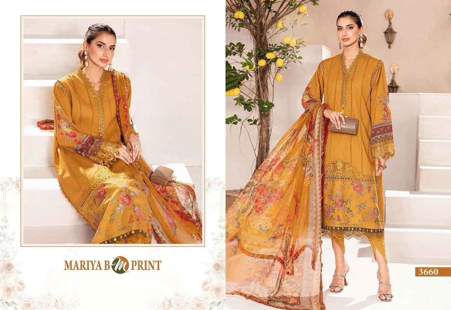 Mariya B Mprint Pakistani Designer Hit Embroidered Lawn Suit