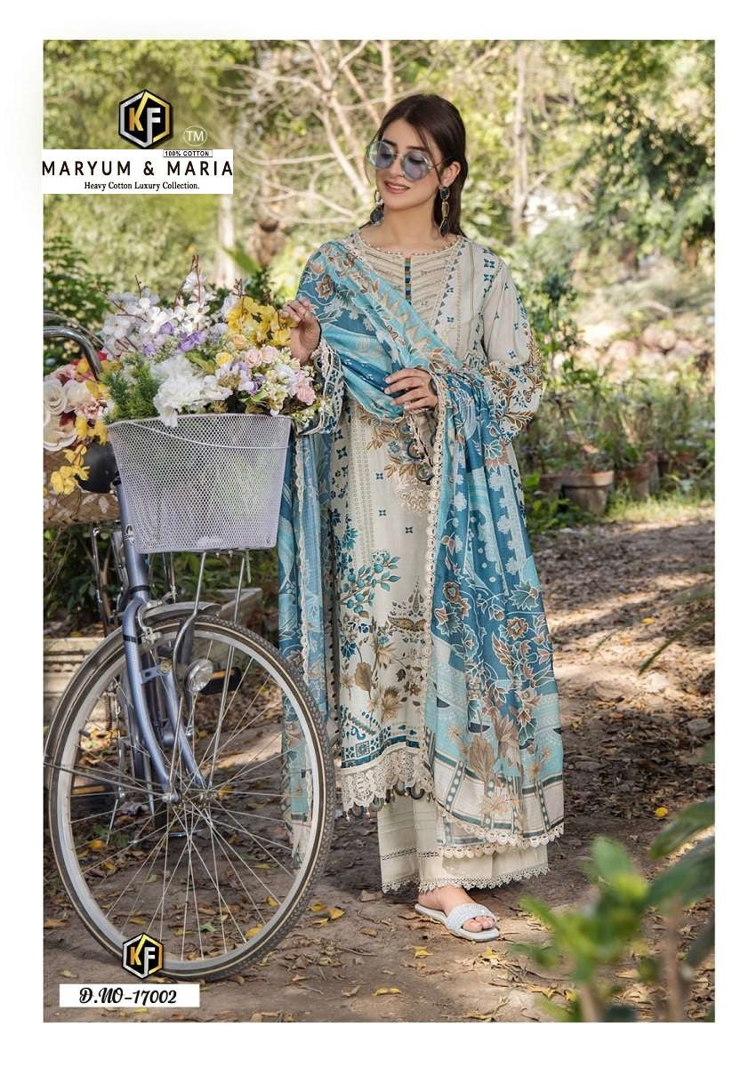 Maryum & Maria Pakistani Designer Pure Lawn Printed Suit