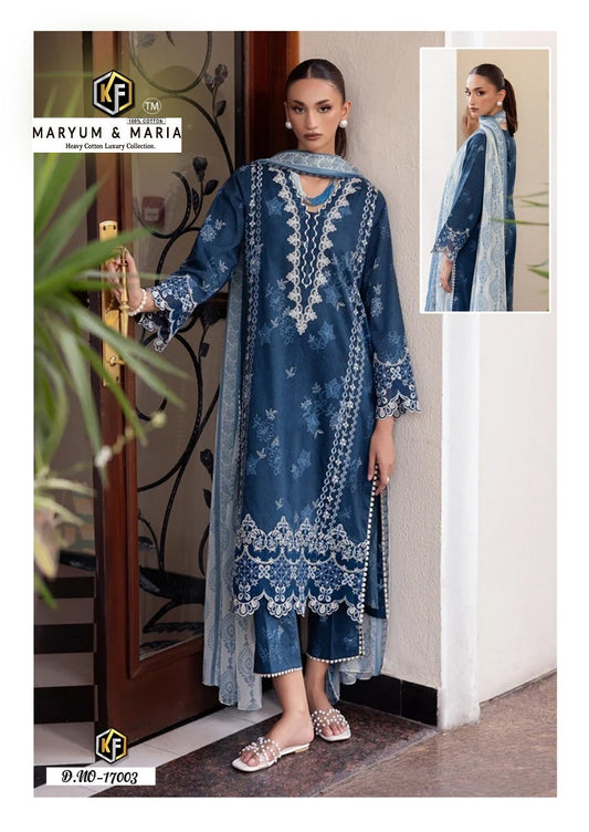 Maryum & Maria Pakistani Designer Pure Lawn Printed Suit