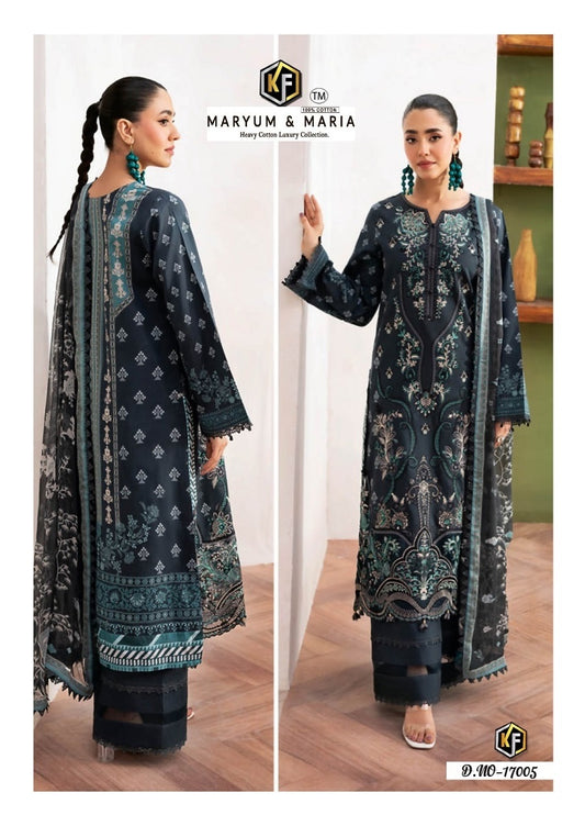 Maryum & Maria Pakistani Designer Pure Lawn Printed Suit