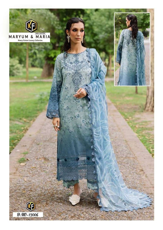 Maryum & Maria Pakistani Designer Pure Lawn Printed Suit