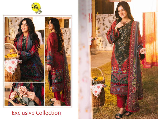 Mprint Pakistani Designer Hit Embroidered Lawn Suit