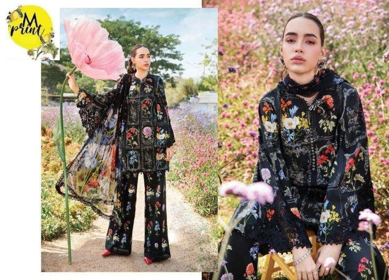Mprint Pakistani Designer Stylish Embroidered Lawn Suit