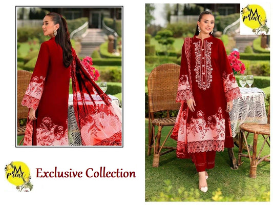 Mprint Pakistani Designer Stylish Hit Embroidered Lawn Suit