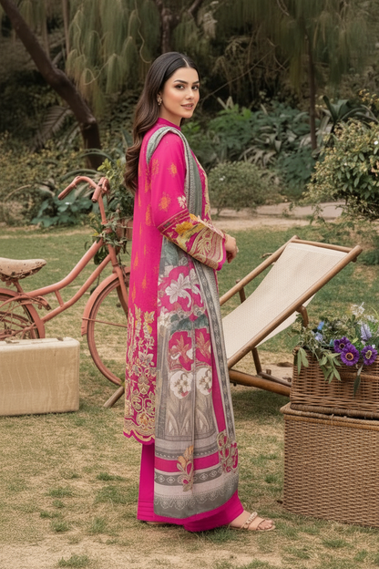 Mprints Pakistani Designer Stylish Embroidered Lawn Suit