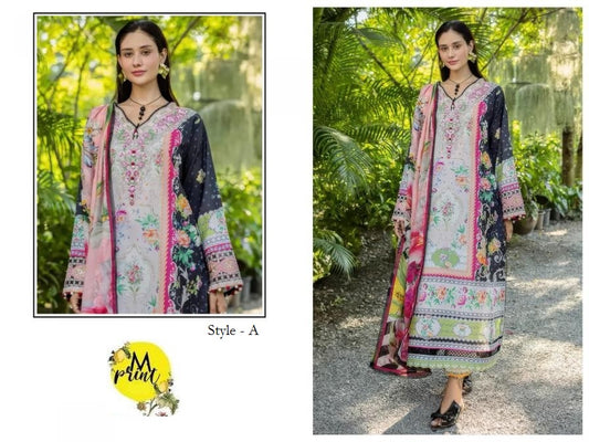 Mprints Pakistani Designer Stylish Embroidered Lawn Suit