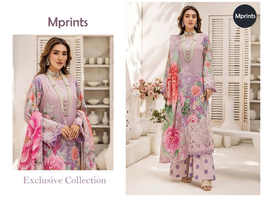 Mprint Pakistani Designer Stylish Hit Embroidered Lawn Suit
