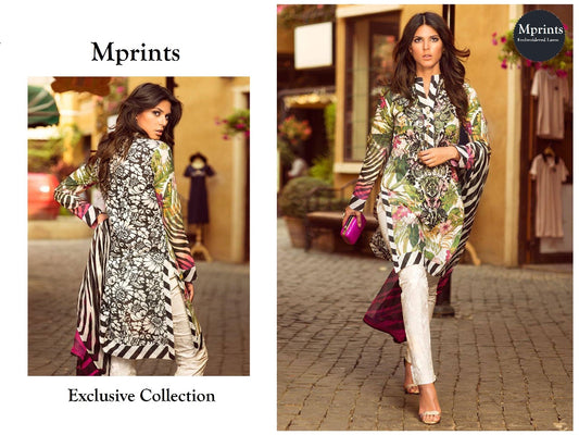 Mprints Pakistani Designer Stylish Hit Embroidered Lawn Suit