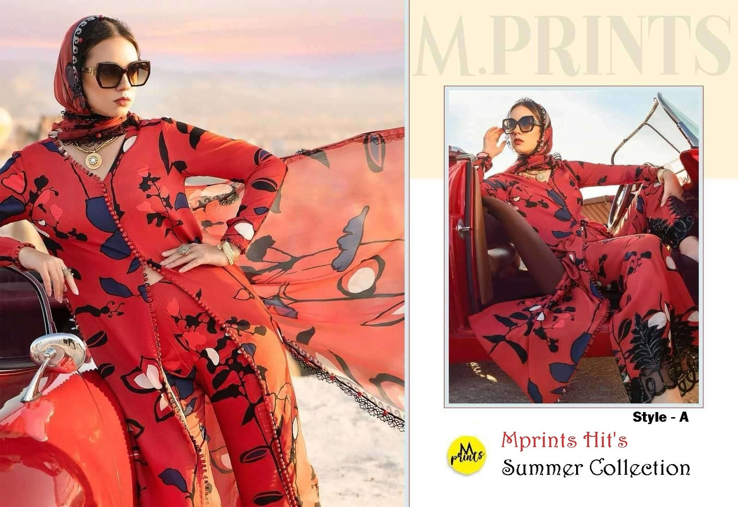 Mprints Pakistani Designer Hit Embroidered Summer Collection Suit