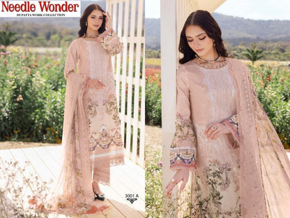 Needle Wonder Pakistani Designer Exclusive Embroidered Lawn Suit