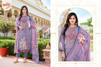 Pakiza Pakistani Designer Hit Royal Crepe Embroidered Suit