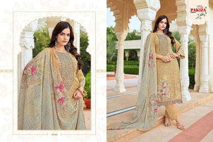 Pakiza Pakistani Designer Hit Royal Crepe Embroidered Suit