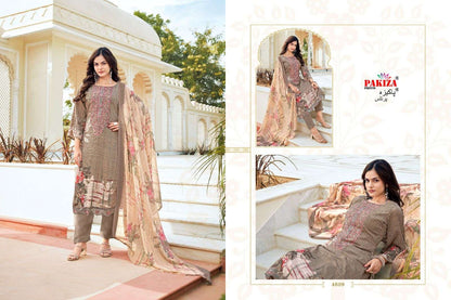 Pakiza Pakistani Designer Hit Royal Crepe Embroidered Suit