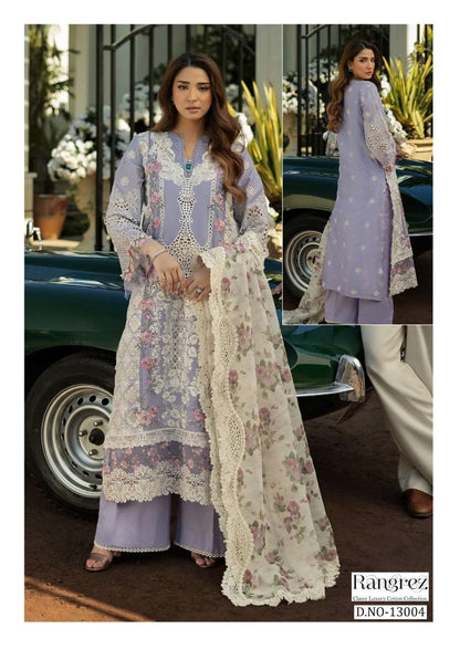 Rangrez Pakistani Designer Pure Cotton Printed Shalwar Suit