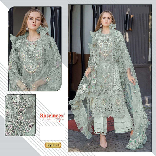 Rosemeen Pakistani Designer Luxury Hit Cotton Embroidered Suit