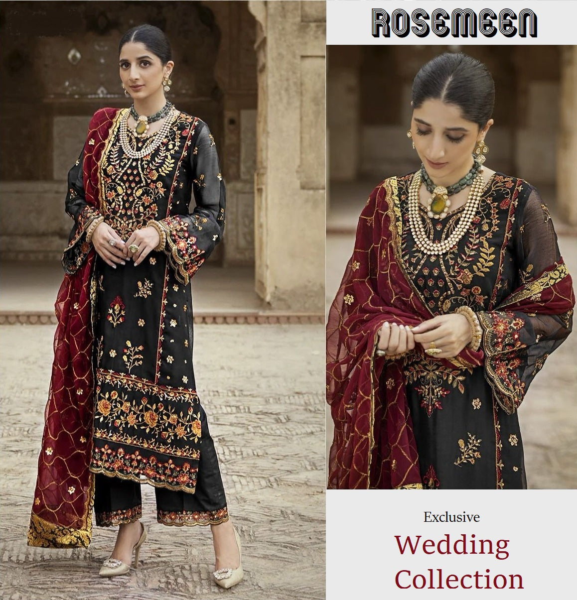 Rosemeen Pakistani Designer Hit Wedding Party Wear Suit