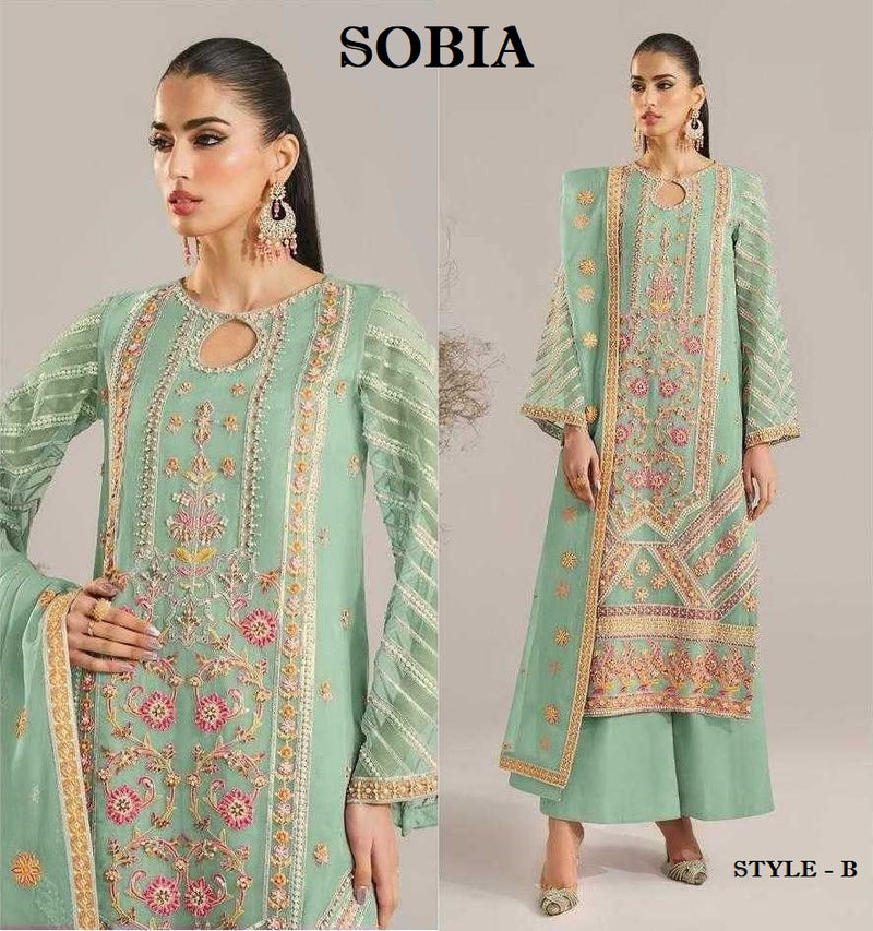 Sobia Pakistani Designer Hit Wedding Party Wear Dress