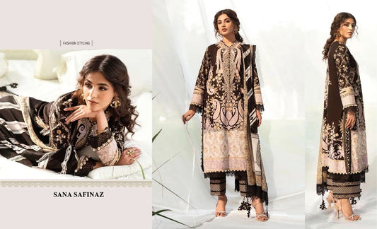 Sana Safinaz Pakistani Designer Embroidered Lawn Suit