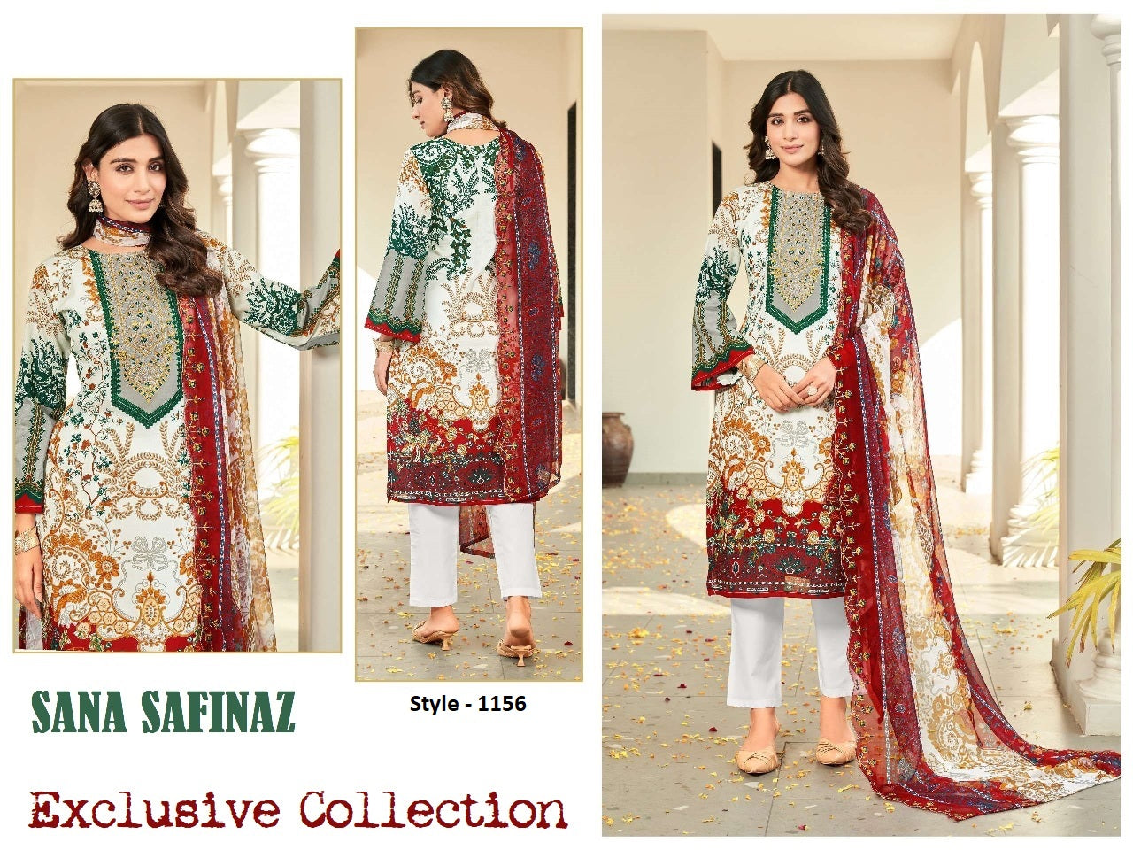 Sana Safinaz Pakistani Designer Hit Embroidered Lawn Suit