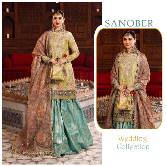 Sanober Pakistani Designer Hit Luxury Wedding & Party Suit