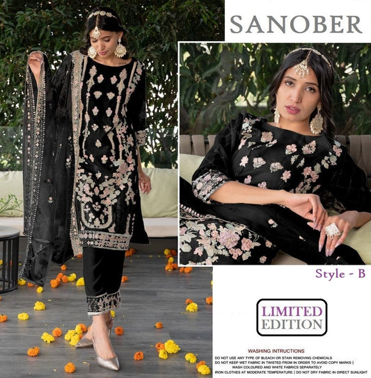 Sanober Pakistani Designer Classic Super Hit Party Wear Suit