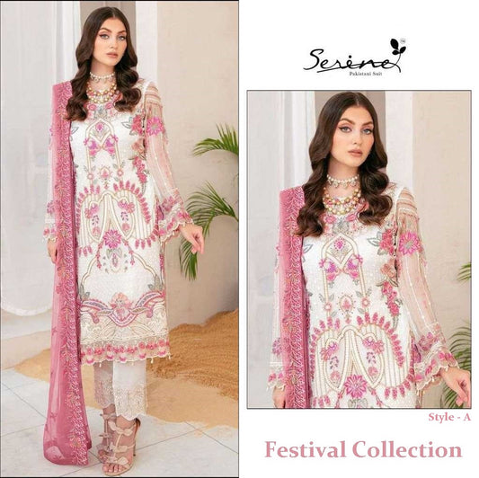 Serene Pakistani Designer Festival Collection Party Wear Suit