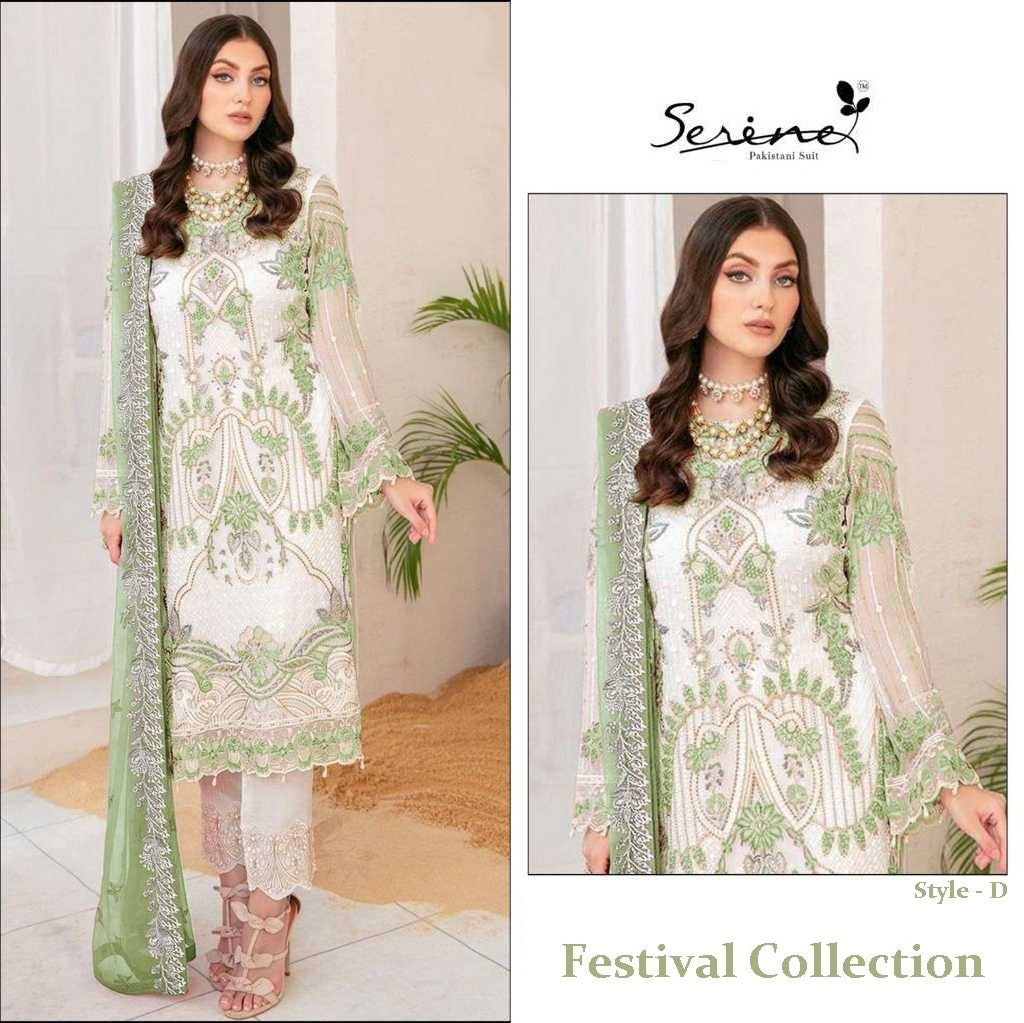 Serene Pakistani Designer Festival Collection Party Wear Suit