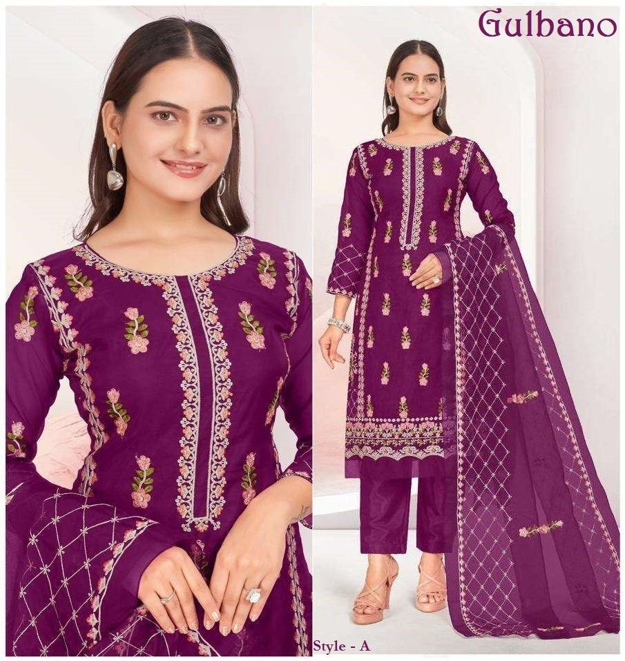 Gulbano Pakistani Designer Hit Embroidered Wedding Party Wear Dress