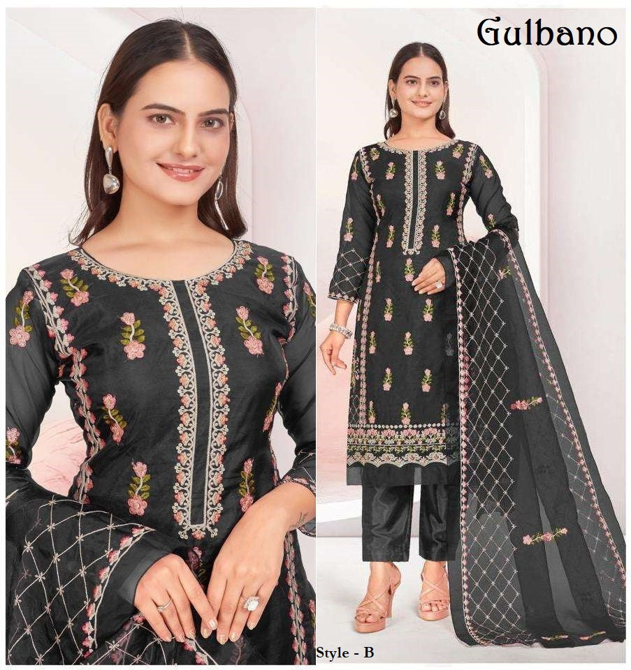Gulbano Pakistani Designer Hit Embroidered Wedding Party Wear Dress