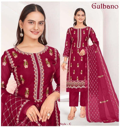 Gulbano Pakistani Designer Hit Embroidered Wedding Party Wear Dress
