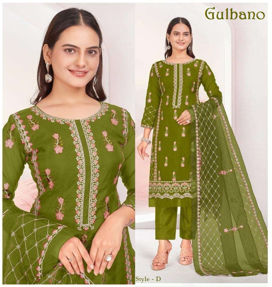 Gulbano Pakistani Designer Hit Embroidered Wedding Party Wear Dress
