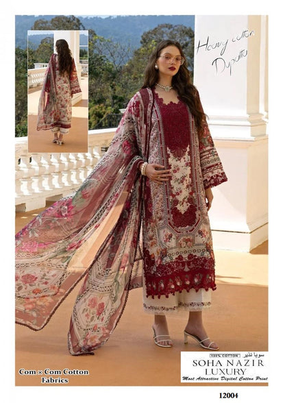 Soha Nazir Pakistani Designer Luxury Printed Lawn Suit