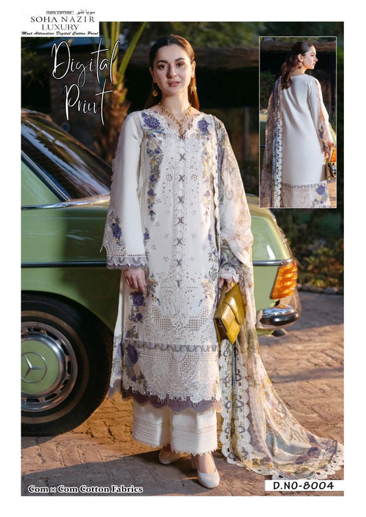 Soha Nazir Pakistani Designer Luxury Printed Lawn Suit