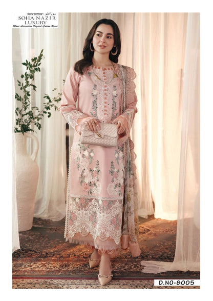 Soha Nazir Pakistani Designer Luxury Printed Lawn Suit