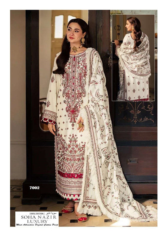 Soha Nazir Pakistani Designer Luxury Printed Lawn Suit