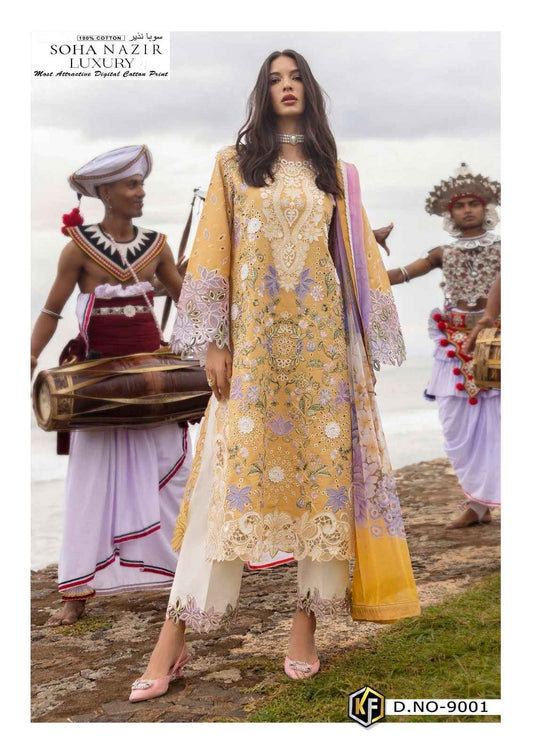 Soha Nazir Pakistani Designer Luxury Printed Lawn Suit