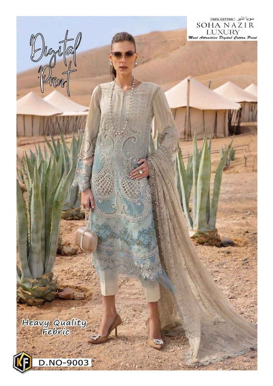 Soha Nazir Pakistani Designer Luxury Printed Lawn Suit