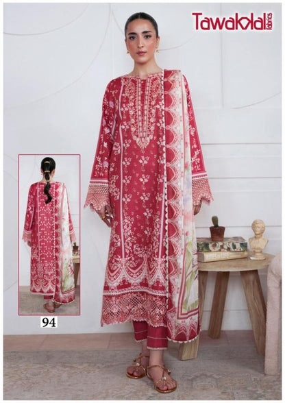 Tawakkal Pakistani Designer Pure Cotton Printed Shalwar Suit