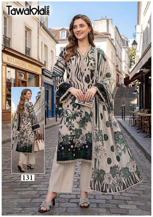 Tawakkal Pakistani Designer Pure Cotton Printed Shalwar Suit